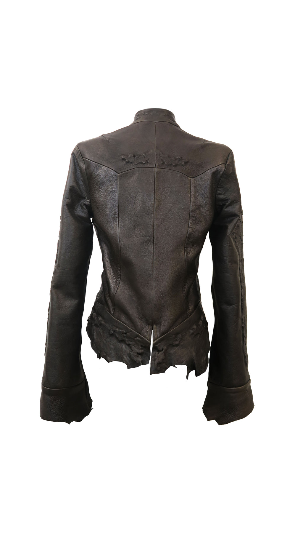 moulded leather jacket