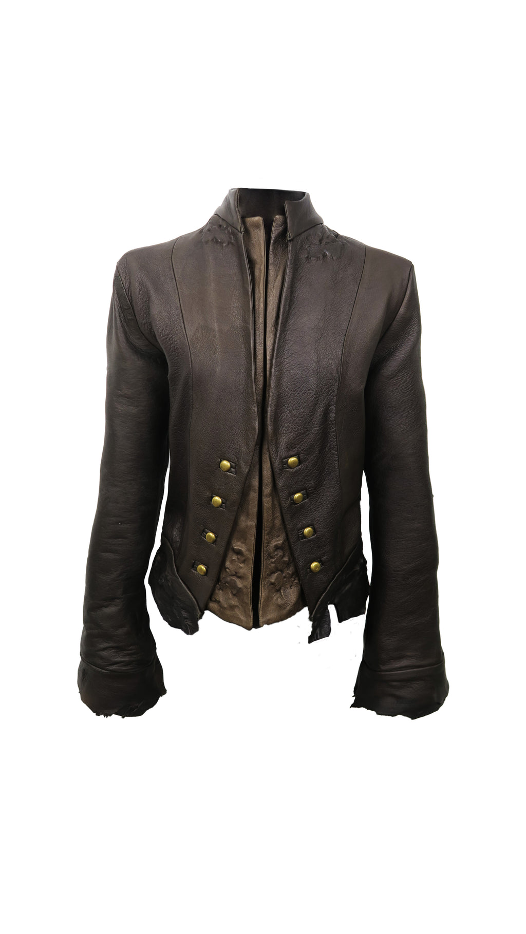 moulded leather jacket