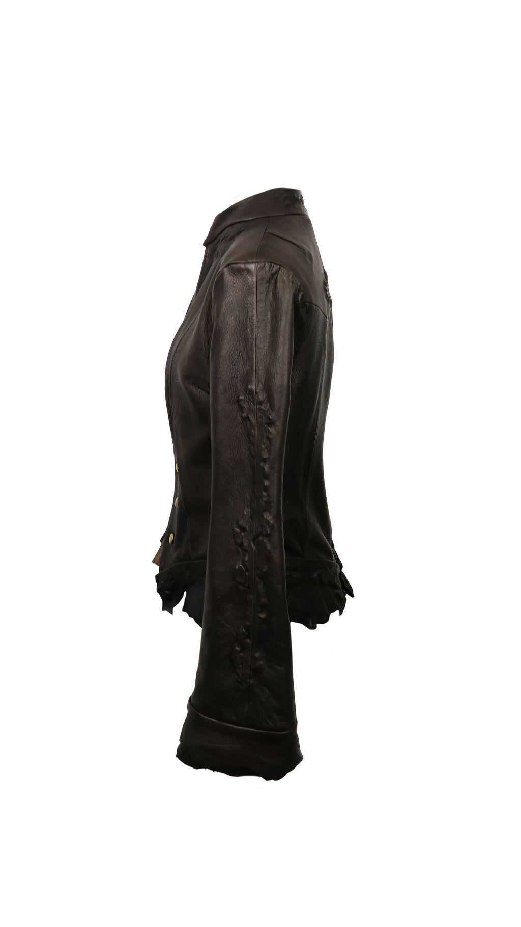 moulded leather jacket